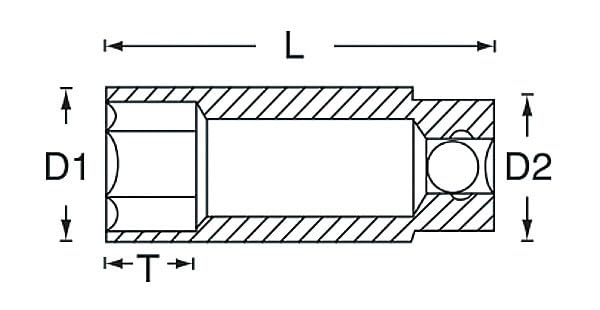 SIGNET Drive Deep Socket 11207 1/4" 3/8"