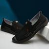 2025 лето полые парусиновые мужские туфли внешняя торговля старые пекинские тканевые туфли одна педаль дышащие туфли для вождения дышащие папины туфли
