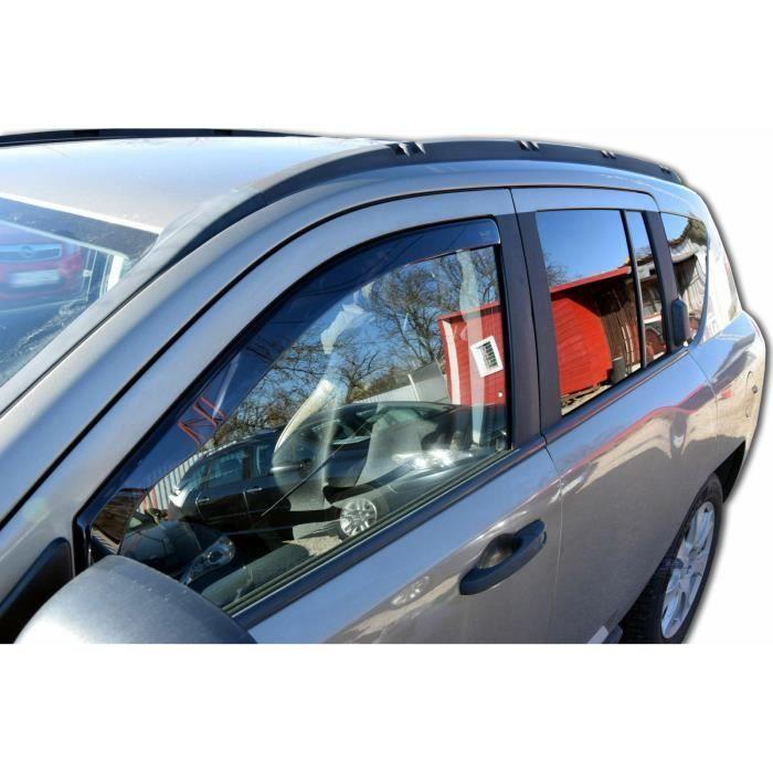 J&J AUTOMOTIVE | Heko Deflecteurs d'air Déflecteurs de Vent Pour Jeep Compass 2007-2017