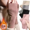 Autumn and Winter Warm Gloves Women's Winter German Velvet Half Finger Plus Velvet Open Finger Telefingers Gloves