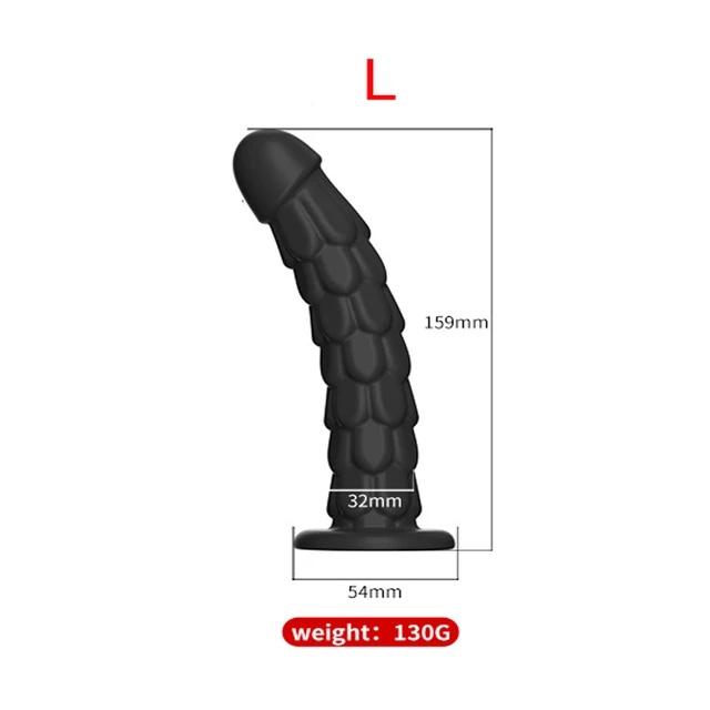 Fish Scale Strong Suction Cup Dildo Butt Plug Prostate Massager Anal Masturbation Sex Toy Dilator For Woman Men Couples Massager