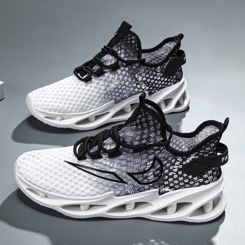 Мужские кроссовки для бега Модная мужская повседневная обувь Сетчатые дышащие кроссовки Легкие удобные теннисные спортивные тренировочные туфли