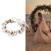 Элегантное цветочное украшение на голову Регулируемое уникальное украшение для волос Удобный обруч для волос для невесты, подружек невесты, праздничного случая