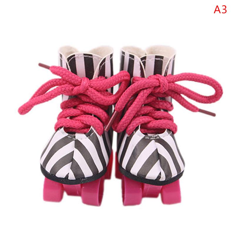 Кукольные роликовые коньки, блестящие туфли, коньки для 18-дюймовой куклы, аксессуары для самостоятельного изготовления, игрушки