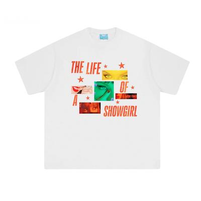 Новый альбом The Life of A Showgirl Футболка 100% хлопок Модные футболки Высокое качество Летняя повседневная футболка Атрибутика для фанатов Свифт