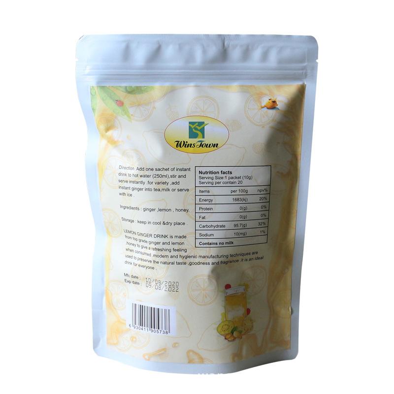 Lemon Ginger Instant Drink Dispelling Cold Lemon Ginger Tea 10 Packs/Box