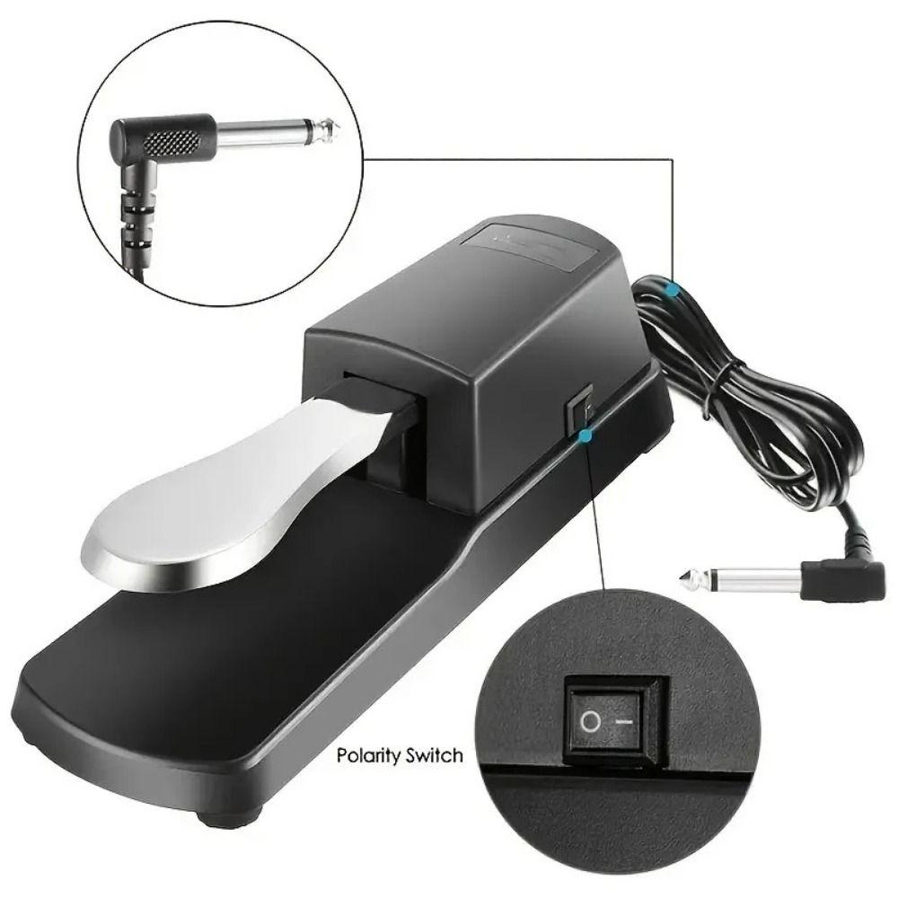 2 Color Piano Sustain Pedal Anti-Slip Musical Instrument Accessories for Yamaha Roland