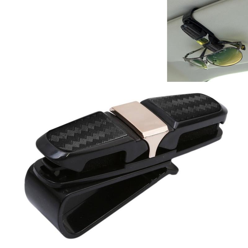 Car Sunglasses Clip Sun Visor Glasses Holder Card Ticket Holder Stable Storage Clips Eyeglasses Hanger Car Interior Accessories