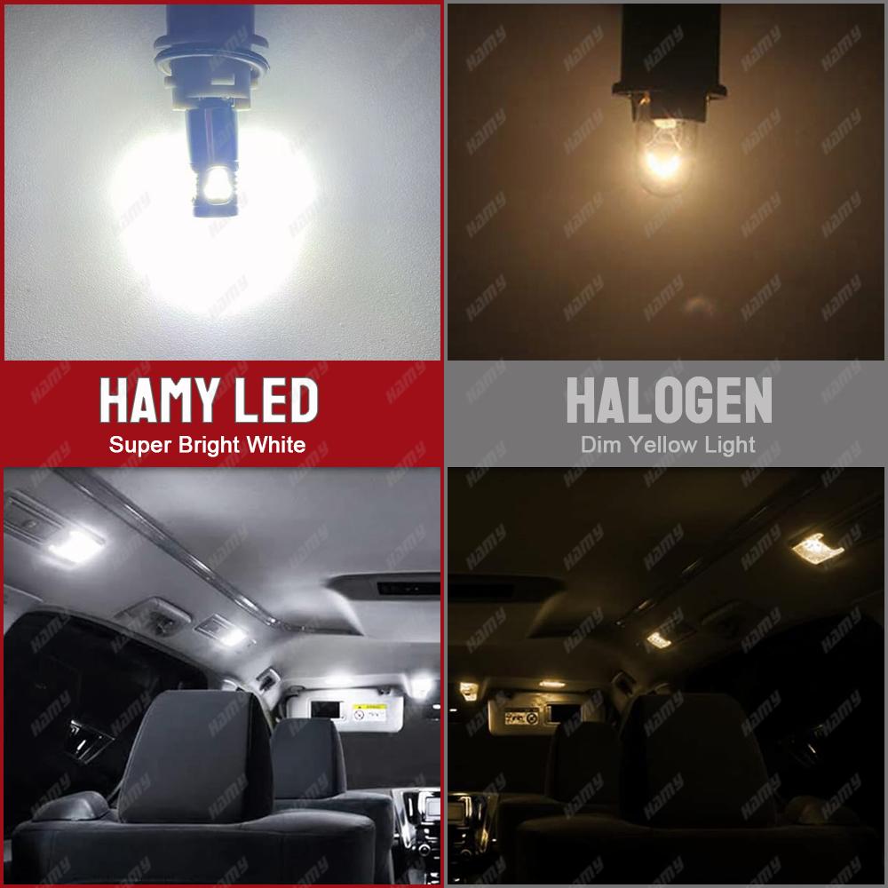 2-8 PCS CANBUS 1000LM T10 W5W LED Bulbs 12V 24V 2016-18SMD 6500K White Car Interior Dome Door Trunk License Plate Side Lights Dome Lights 6