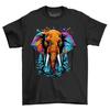 Man Elephant Dripping Paint Effect T-shirt - Funny and Colorful! Unisex Printed