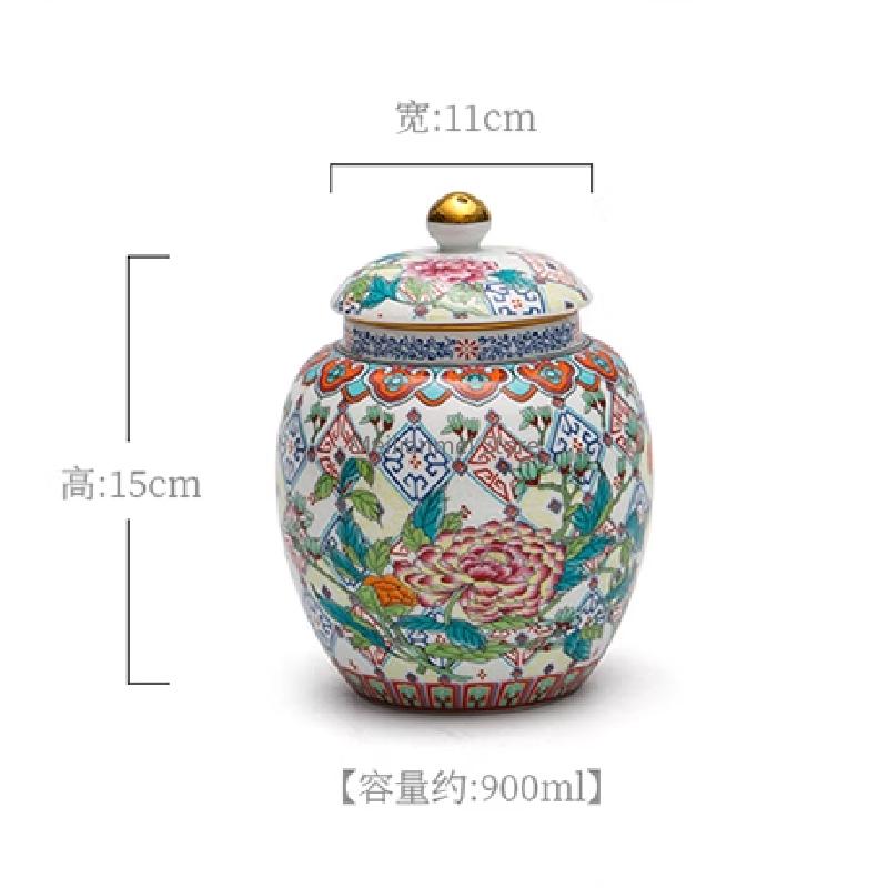 Double-layer Alloy Cover Tea Pot Boutique Moisture-proof Storage Tank High-end Sealed Pot Tea Container Tea Set Accessories Gift