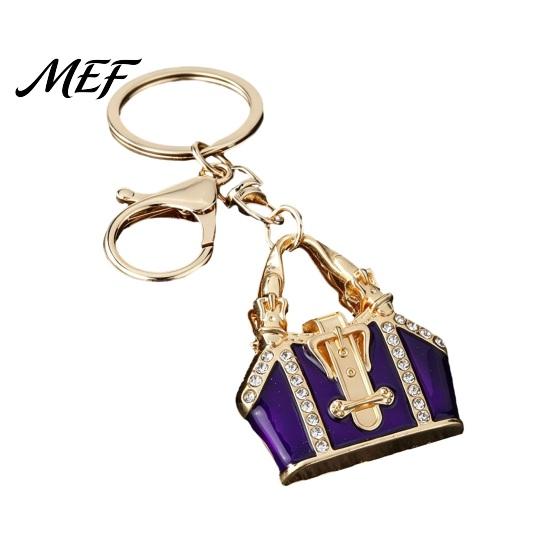 Bling Backpack Keychain Mini Handbag with Rhinestone, Zinc Alloy Pendant for Rhinestone Keys Handbags Backpacks, Lightweight Decorative Accessory