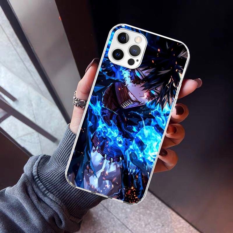 Чехол для телефона Dabi MHA My Hero A-Academy Для iPhone 17 Air 11 13 Mini 14 15 Plus 16 12 Pro Max 16E SE 7 8 С рисунком Мягкий ТПУ Задняя крышка