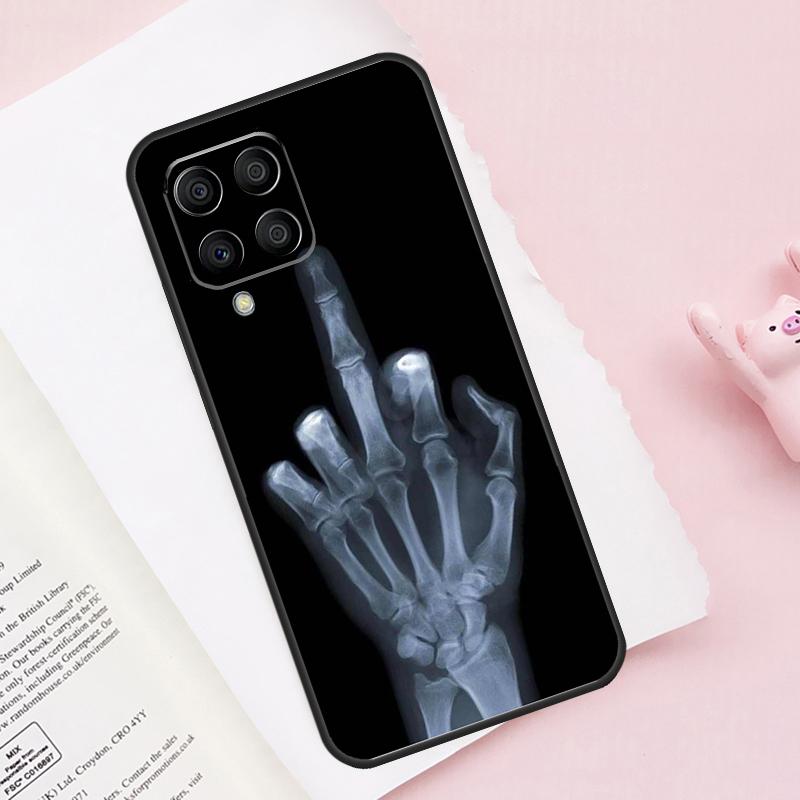 Чехол 'Скелет Средний палец' для Samsung Galaxy M16 M36 M56 M21 M20 M23 M31 M11 M54 M14 M34 M13 M52 M32 M12 M15 M55