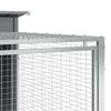 Dog House with Run Anthracite Grey 197 x 194 x 110 cm Galvanized Steel