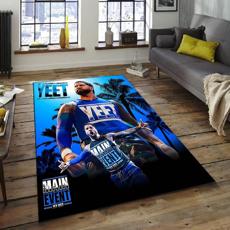 1pc JEY USO YEET2 Design Area Rug - Non-Slip, Soft & Cozy Floor Mat for Living Room, Bedroom, Office - Indoor/Outdoor Decorative Carpet