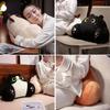 Утолщенная подушка для спины кошки Сиамская трехцветная кошка Диван Кровать Стул Подушка для поддержки поясницы Удобная декоративная подушка для дома Девочка