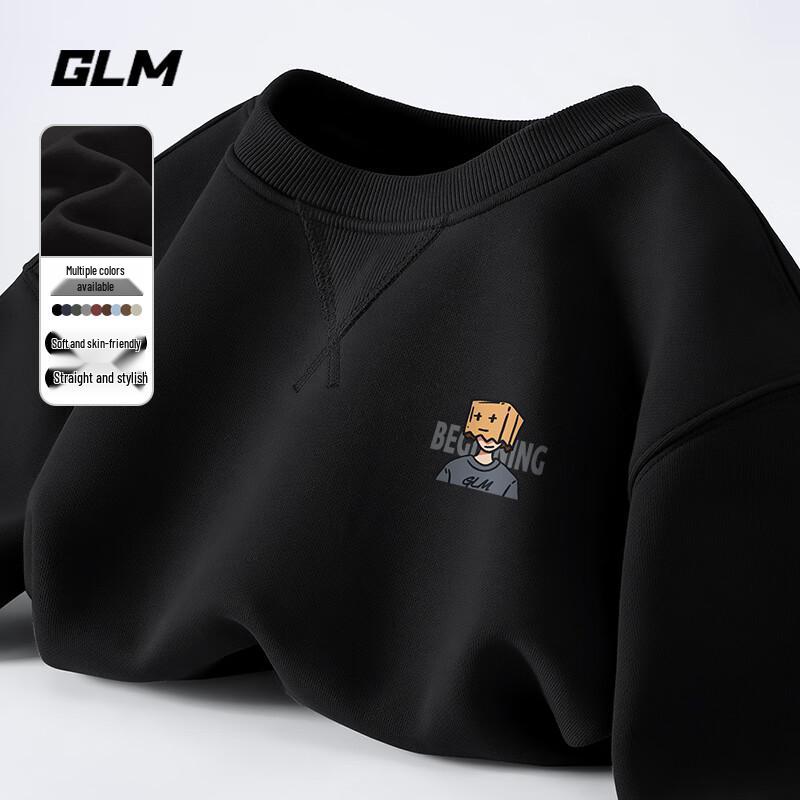 GLM Men's Loose Fit Crewneck Sweatshirt