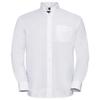 Russell Collection Mens Long Sleeve Easy Care Oxford Shirt