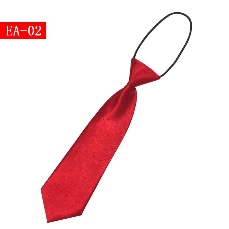 Детский однотонный маленький галстук для мальчиков и девочек, простой, короткий, эластичный, для малышей, детей, учеников начальной школы