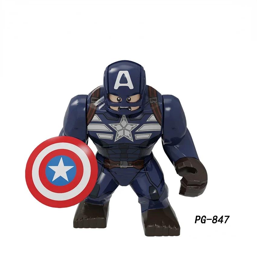 Action Figure: Marvel Mini Block Figurine Superhero Series Iron Man Spider Man Combination Block Children's Puzzle Toy Gift