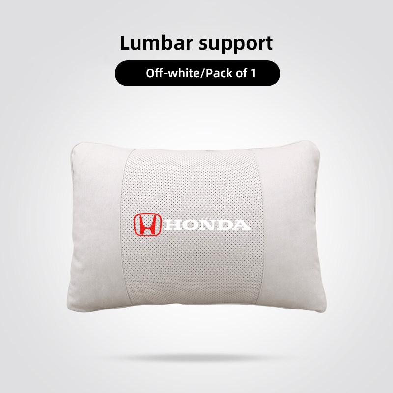 rlbn5 Car Headrest Neck Pillow & Lumbar Support Cushion Auto Interior For Honda CR-V Accord Civic HR-V Pilot Odyssey Fit Jazz Vezel