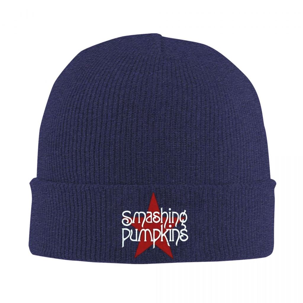 Smashing Pumpkins Теплая вязаная шапка Зимняя вязаная шапка-бини Шапка-бини Шапки в стиле хип-хоп для унисекс