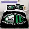 U.S. Sassuolo Calcio Pattern Bedding uilt Set uilt Cover Pillowcase Home Decoration Birthday Gift (1 * duvet cover + 2 * pillowcase without core)