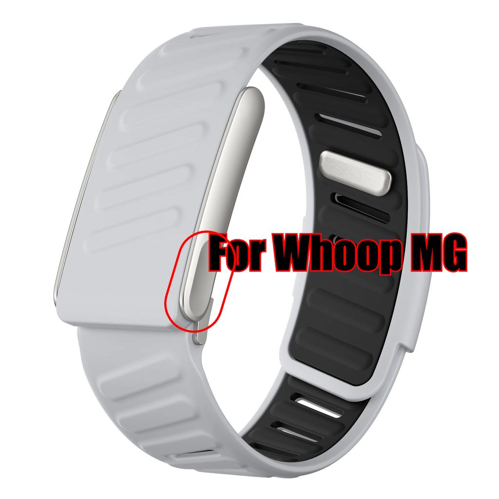 Для WHOOP MG / WHOOP 5.0 Дышащий наручный ремешок Мягкий силиконовый Влагоотводящий Регулируемая резиновая лента для Whoop 5.0 MG Наручный ремешок