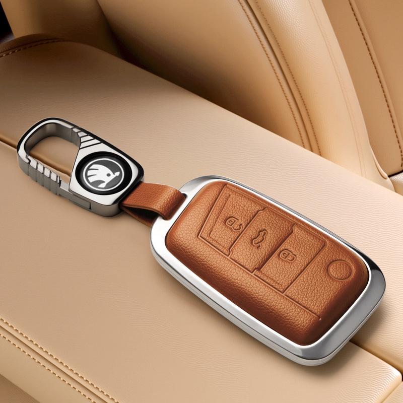 Чехол для ключа Skoda: Подходит для моделей Octavia, Kamiq, Karoq, Kodiaq