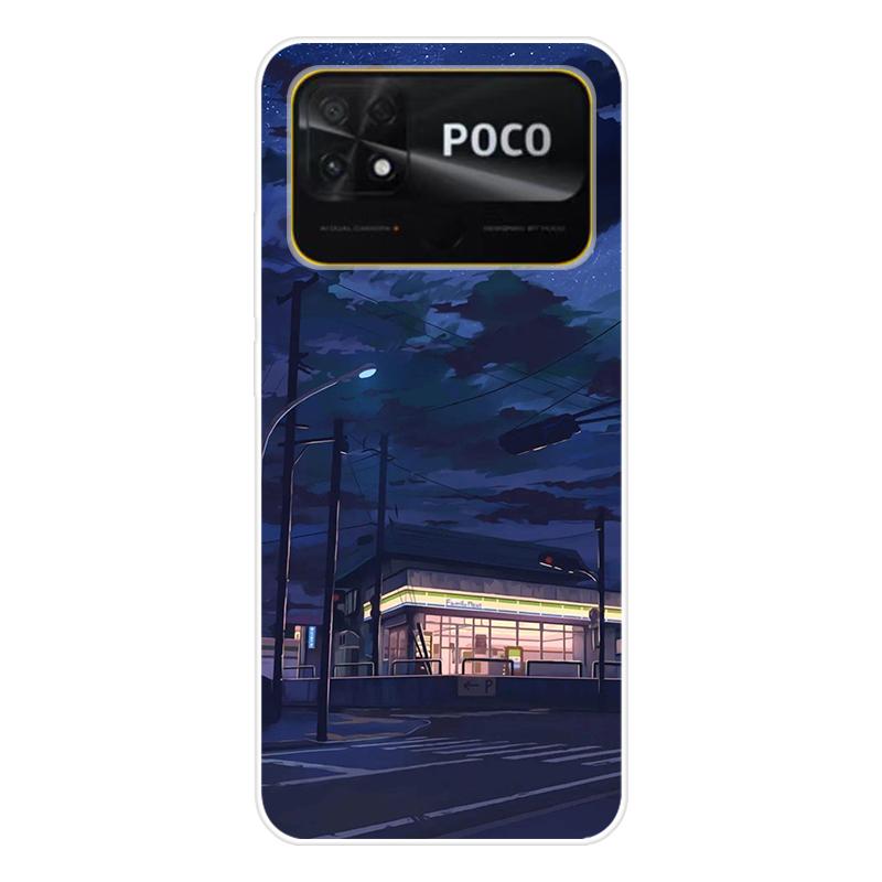 Для Xiaomi Poco C40 C 40 Чехол Мягкая силиконовая задняя крышка Мультяшный чехол для телефона Разнообразие