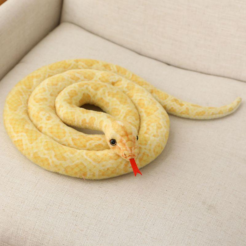 High-quality And Absolutely Innocuous Multicolor Plush Snake Type Anaconda Toy