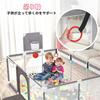 Манеж Annhua Baby Gate Play Circle Kids Land Kids Circle, моющийся, легко собирается, дышащая сетка, молния, дверь, футбольные ворота, баскетбольные ворота с