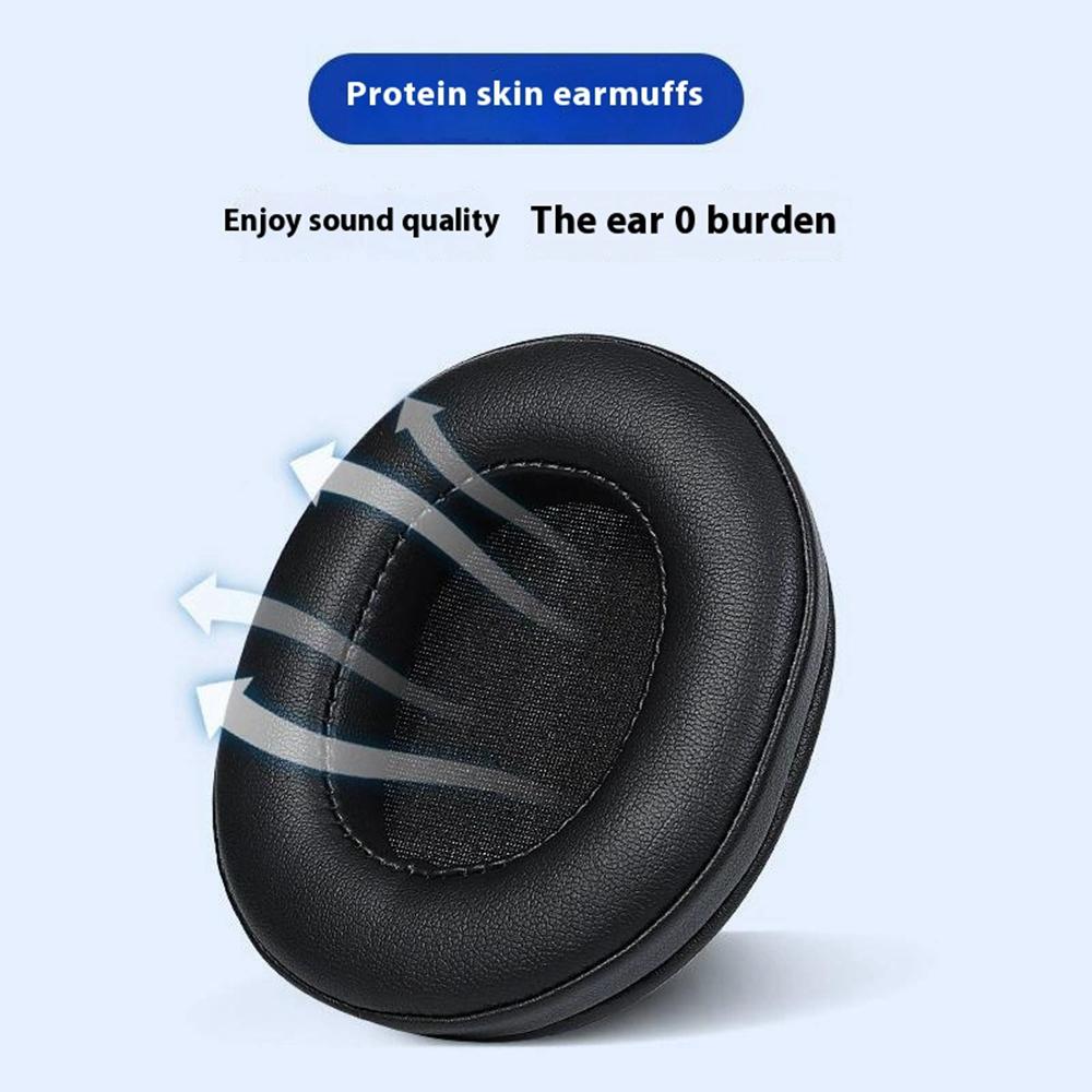 1Pair For iGene K5 Replacement Ear Pads Headphones Memory Foam+Leather Cushions Noise Blocking