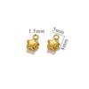5 PCs 304 Stainless Steel Mini Charms 18K Gold Plated 3D Moon Sun Star Small Pendants DIY Earrings Necklace Bracelet Jewelry