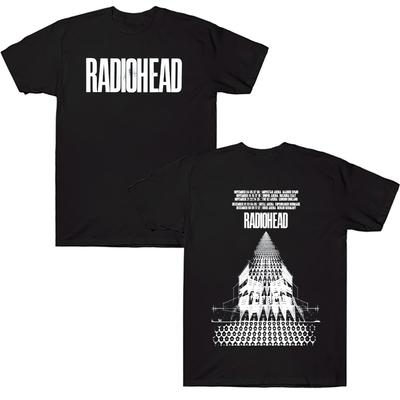 Футболки Radiohead Return To The Road European Tour, модные хлопковые футболки, летние новинки в стиле Харадзюку, для мужчин и женщин, уличная одежда, панк, трендовые топы.
