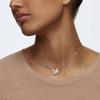 Swarovski Иконический кулон-лебедь, разноцветный, с родиевым покрытием, 38 см, 5215034