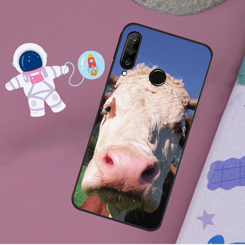 Смешная морда коровы для Huawei Nova 5T 9 10 SE 7i 8i 11i 12i Y60 Y61 Y70 Y72 Y73 Y90 Y91 P20 P40 P30 Lite Чехол