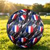 France Football Напечатанный Размер 5 Футбольный Мяч Износостойкий Стандартный Тренировочный Мяч для Взрослых Подарок для Фанатов для Матчей в Помещении и на Открытом Воздухе Спортивный