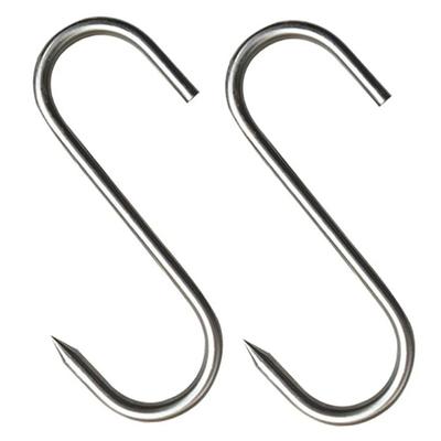 10 шт. крючков S из нержавеющей стали с острым кончиком для посуды, вешалки для одежды и мяса