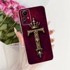 Чехол-бампер для Redmi Note 12S Прозрачный Роскошная Корона Буквы от A до Z 2D Плоский Рисунок Мягкий Корпус 2303CRA44A 23030RAC7Y 2303ERA42L
