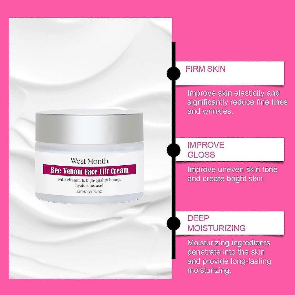 Bee Venom Face Lift Cream Anti-Aging Firming Cream, Bee Venom Skin Firming Wrinkle Reducing Cream, Skin Firming Rejuvenating Cream, Restore Skin Elast