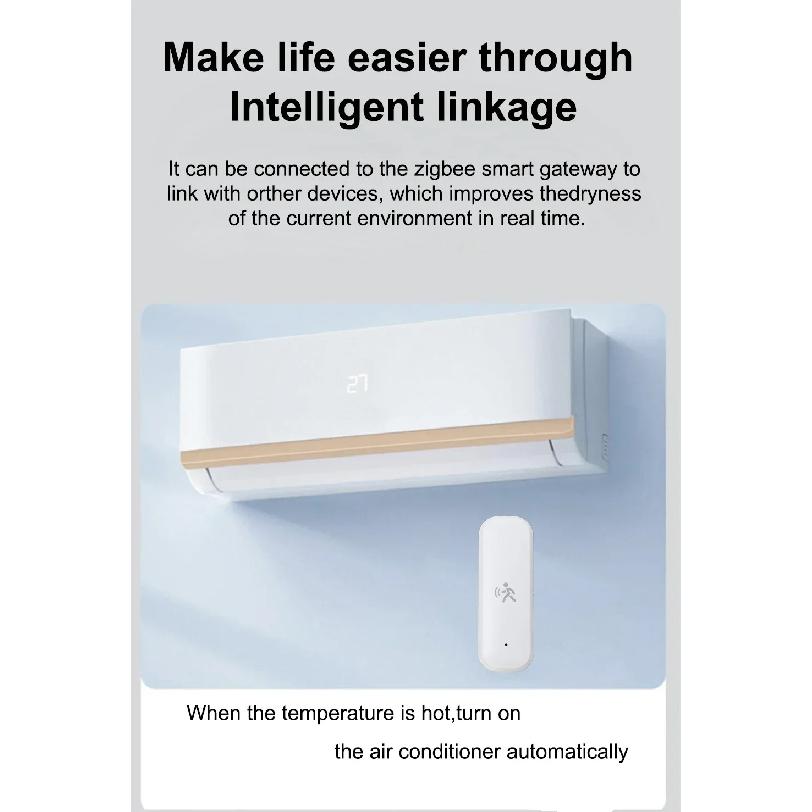 Zigbee Smart Human Motion Sensor 4 in 1 MmWave Radar Detector Tuya Temperature Humidity Luminance Sensor Replace PIR Motion