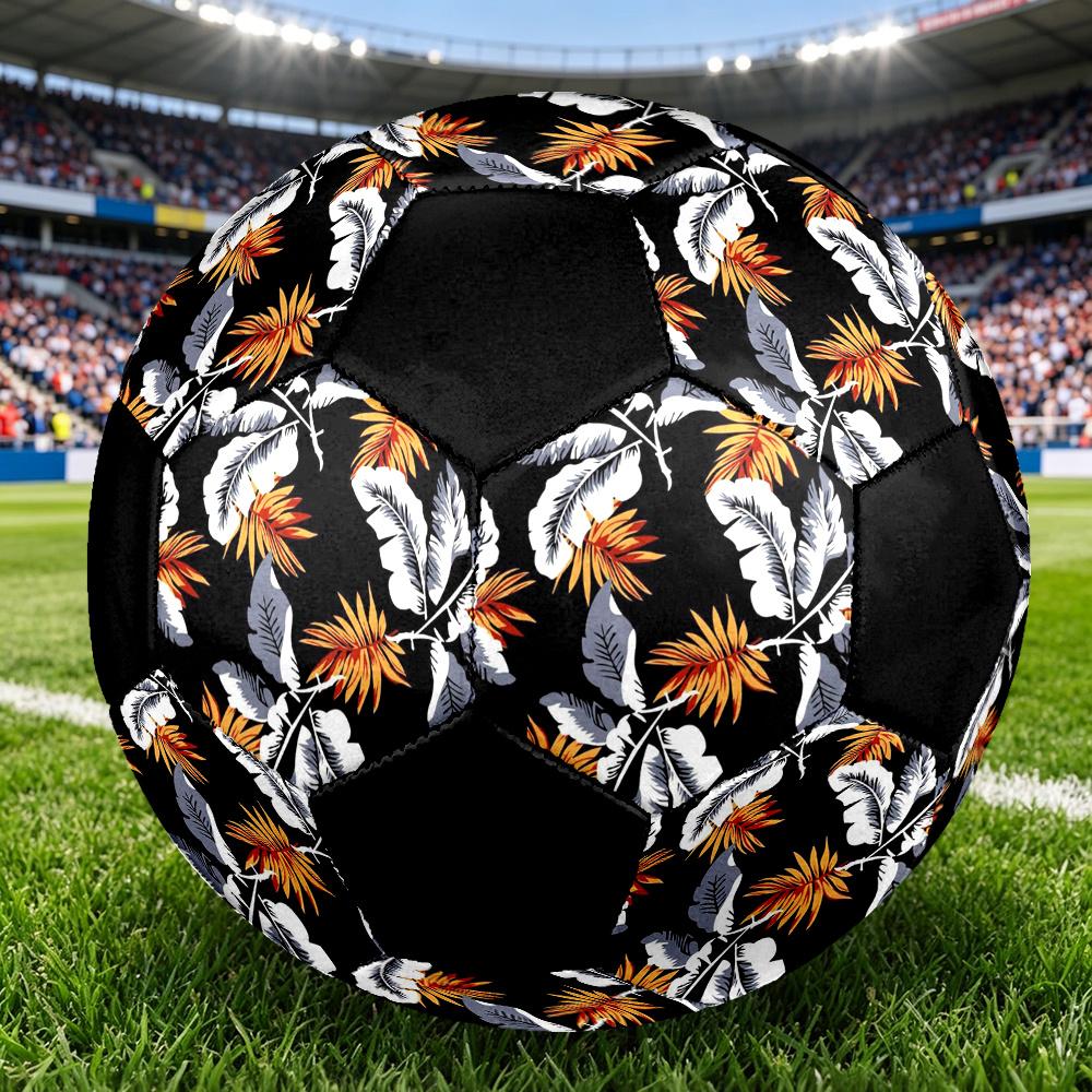 1pc Tropical Leaves Durable Soccer Ball/Football, Size 5, Perfect for Training, Entertainment And Competition,Gift yy26060651