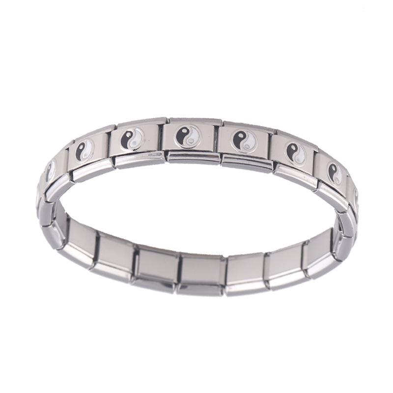 Европейский и американский браслет из нержавеющей стали Инь и Ян сплетни, модные небольшие изделия 