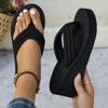 Flip Flops Wedge Heel Thick Sole Women's Summer Sandals Indoor Bathroom Slippers Outdoor Beach Shoes Slides Shoes for Women