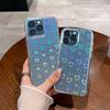 Подходит для акрилового чехла для телефона IPhone16, Apple 15Pro Laser Heart 14 Прозрачный противоударный защитный чехол в Instagram