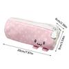 Portable Pen Bag Pink Towel Roll Pen Pouch Durable Stationery Storage Bag  School Supplies