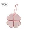 Clover Bag Pendant Four-Leaf Clicker Keychain, 3D Printed Leaf Push Toy with Ball Chain Chain, Stress Relief Finger Toy, Decorative Accessory
