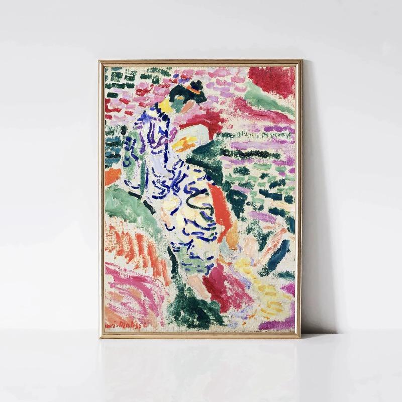 Анри Матисс Классические Работы Цветной Пейзаж Постер Портрет Женщины Кошка Цветок Печать на Холсте Настенное Искусство для Комнаты Домашний Декор